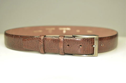 P&S MICHAEL 32MM LEATHER BELT BROWN