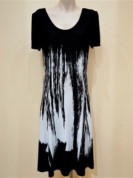 Frank Lyman 231181 Tania Dress BLACK/WHITE