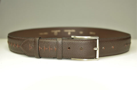 P&S MICHAEL 38MM LEATHER BELT BROWN